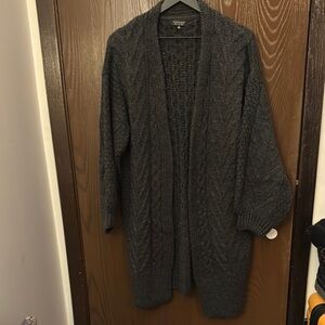 Cozy Black Cable Knit Sweater